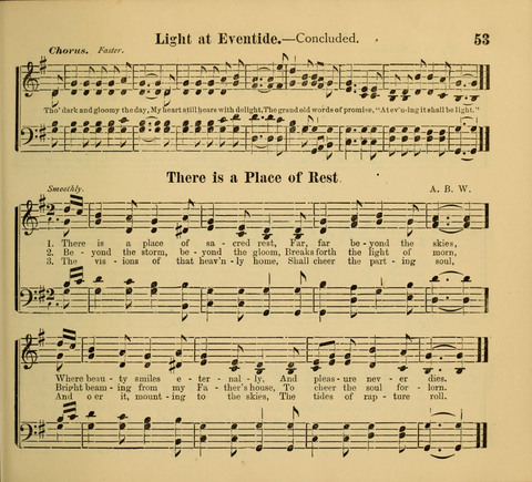 Living Fountain: a new chice collection of Sunday School Songs. Also, Excellent Pieces for Praise and Prayer Meetings and the Home page 53