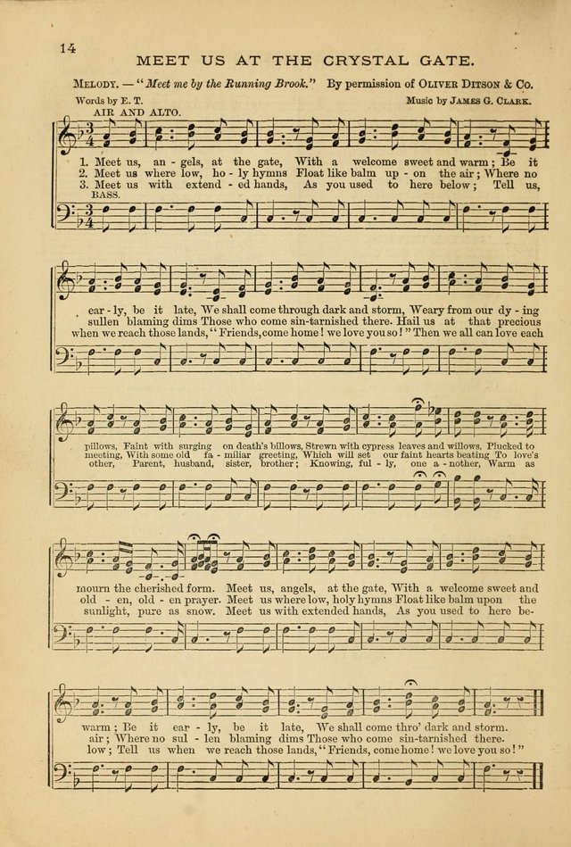 The Lyceum Guide: a collection of songs, hymns, and chants; lessons, readings, and recitations; marches and calisthenics. (With illustrations.) together with programmes and exercises ... page 14