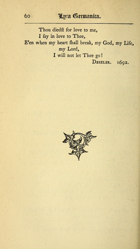 Lyra Germanica: Translated from the German by Catherine Winkworth (New Edition) page 60