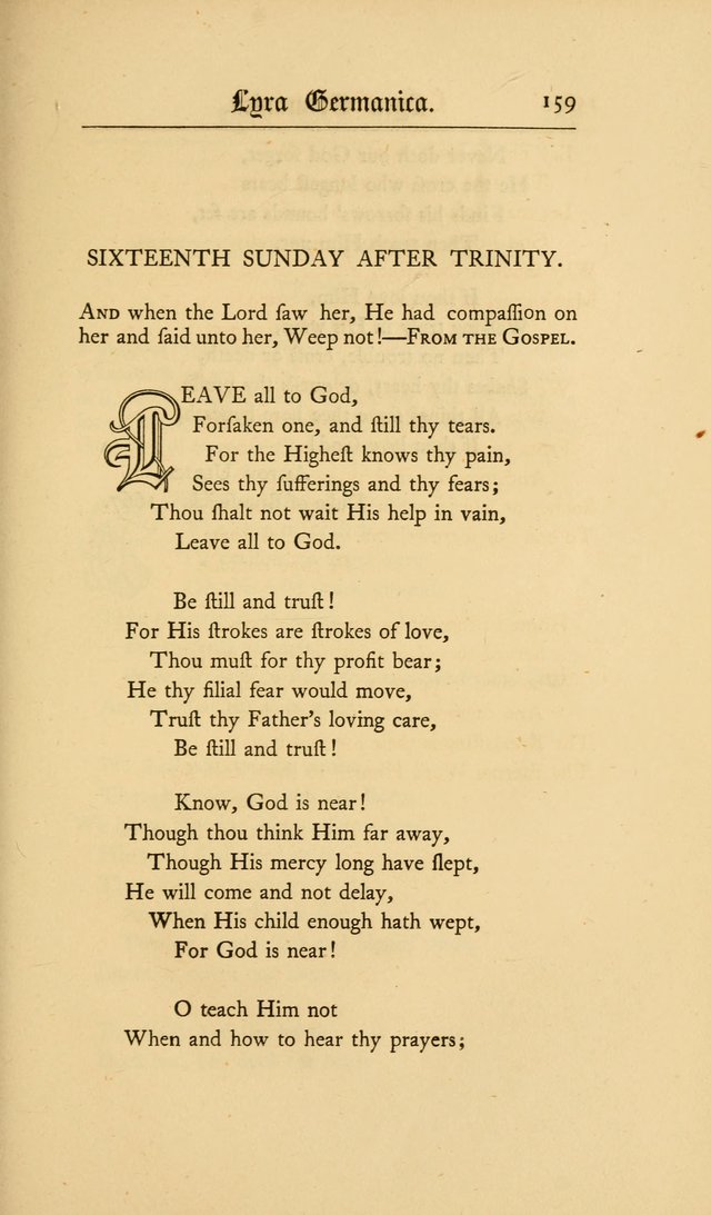 Lyra Germanica: hymns for the Sundays and chief festivals of the Christian year page 159