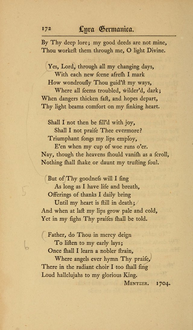 Lyra Germanica: hymns for the Sundays and chief festivals of the Christian year page 172