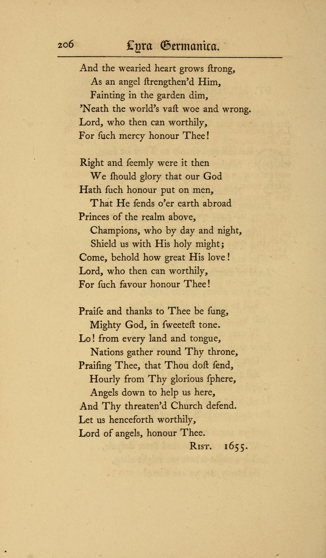 Lyra Germanica: hymns for the Sundays and chief festivals of the Christian year page 206