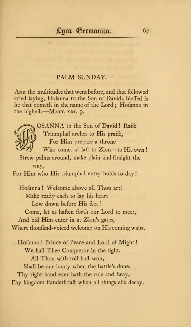 Lyra Germanica: hymns for the Sundays and chief festivals of the Christian year page 67