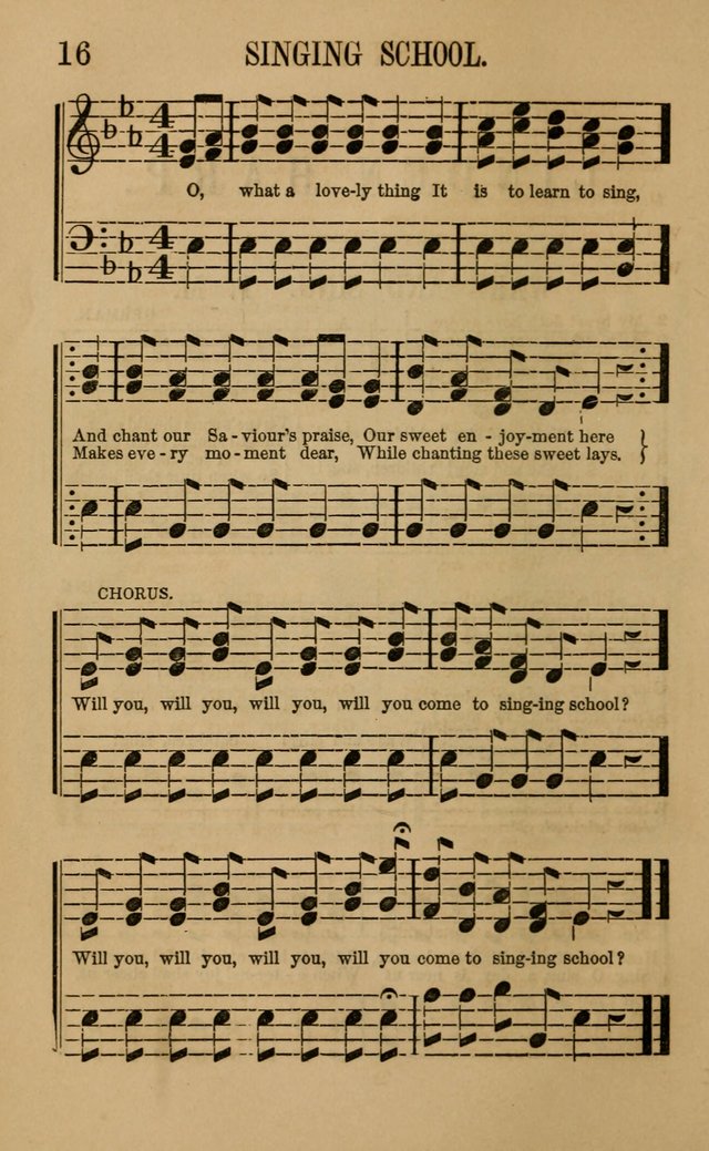 Linden Harp: a rare collection of popular melodies adapted to sacred and moral songs, original and selected. Illustrated. Also a manual of... page 16