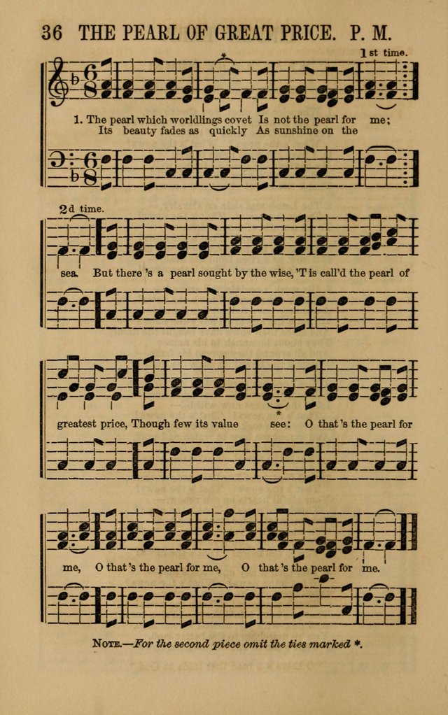 Linden Harp: a rare collection of popular melodies adapted to sacred and moral songs, original and selected. Illustrated. Also a manual of... page 36