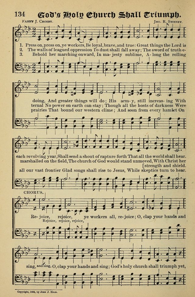Living Hymns: for use in the Sabbath School, Christian Endeavor Meetings, the church & home page 134