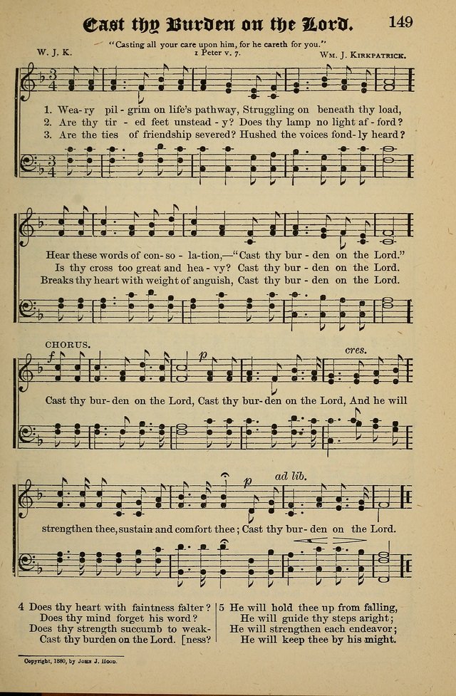 Living Hymns: for use in the Sabbath School, Christian Endeavor Meetings, the church & home page 149