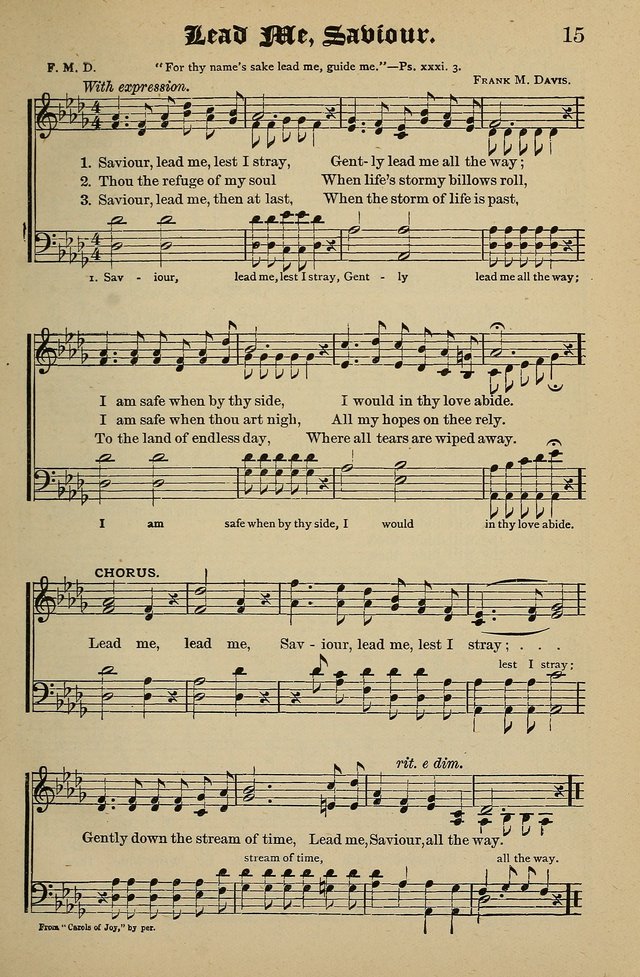Living Hymns: for use in the Sabbath School, Christian Endeavor Meetings, the church & home page 15