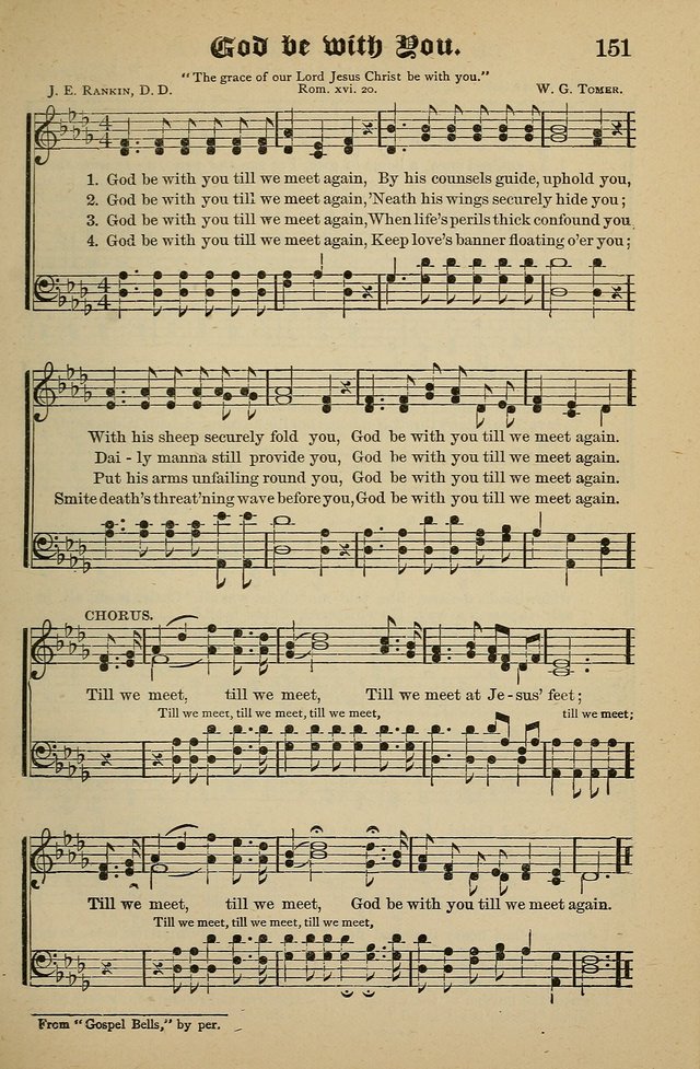 Living Hymns: for use in the Sabbath School, Christian Endeavor Meetings, the church & home page 151