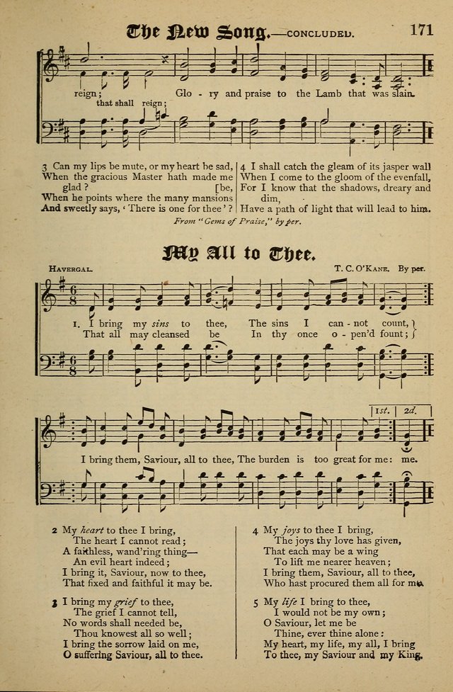 Living Hymns: for use in the Sabbath School, Christian Endeavor Meetings, the church & home page 171
