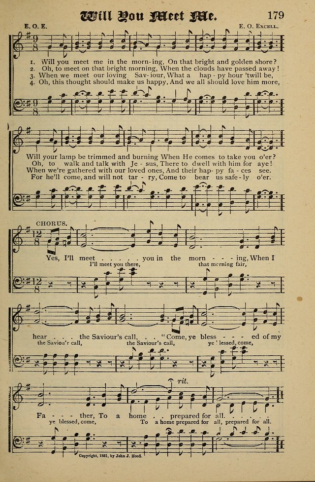 Living Hymns: for use in the Sabbath School, Christian Endeavor Meetings, the church & home page 179