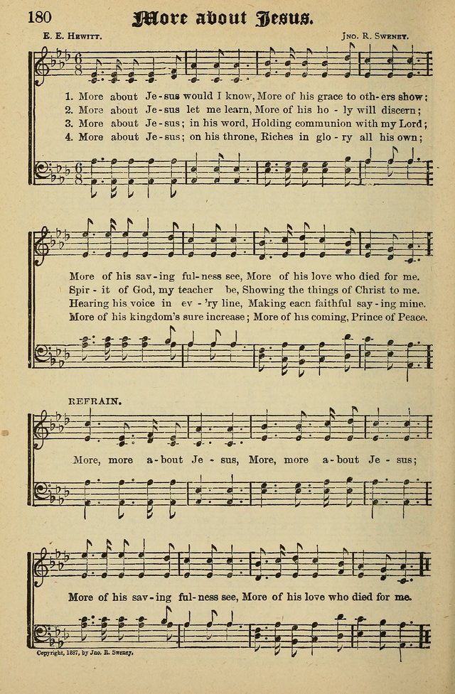 Living Hymns: for use in the Sabbath School, Christian Endeavor Meetings, the church & home page 180