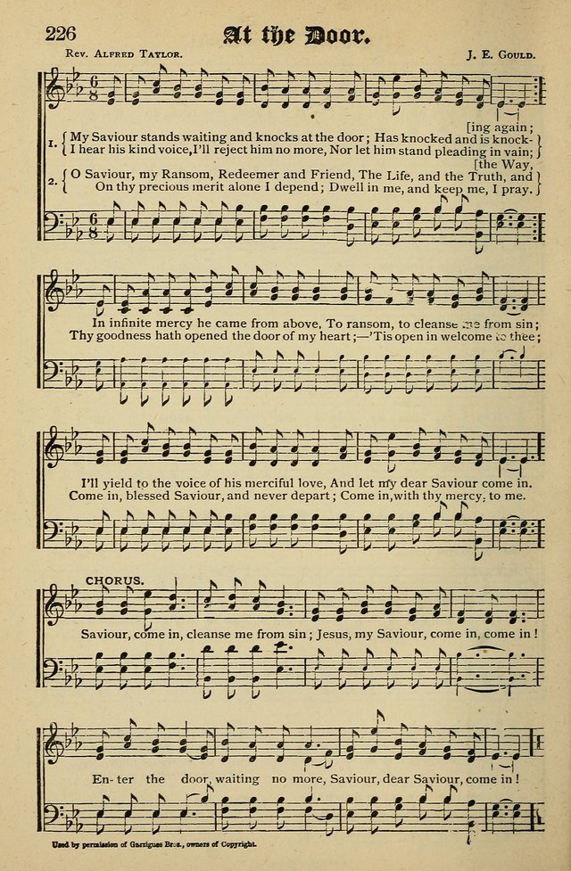 Living Hymns: for use in the Sabbath School, Christian Endeavor Meetings, the church & home page 226