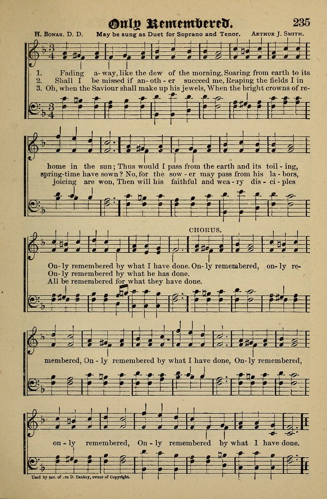 Living Hymns: for use in the Sabbath School, Christian Endeavor Meetings, the church & home page 235