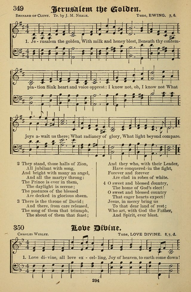 Living Hymns: for use in the Sabbath School, Christian Endeavor Meetings, the church & home page 294