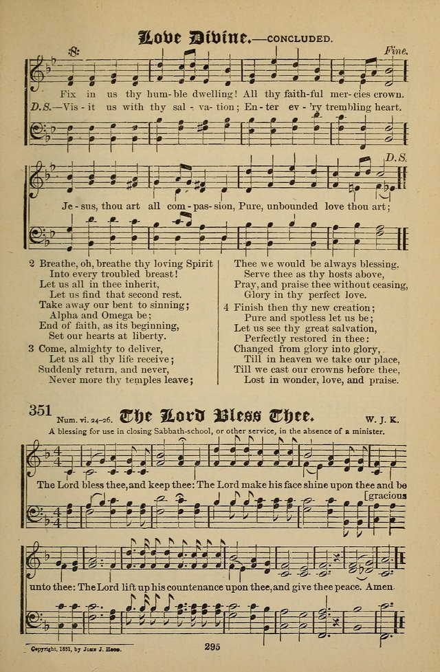 Living Hymns: for use in the Sabbath School, Christian Endeavor Meetings, the church & home page 295