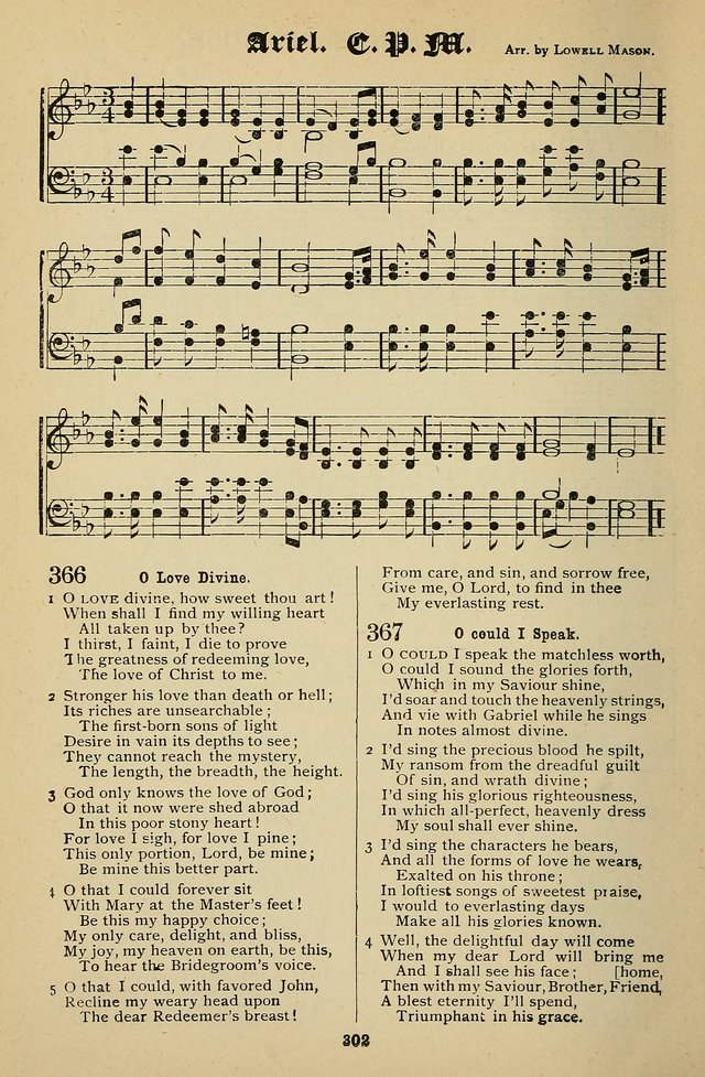 Living Hymns: for use in the Sabbath School, Christian Endeavor Meetings, the church & home page 302
