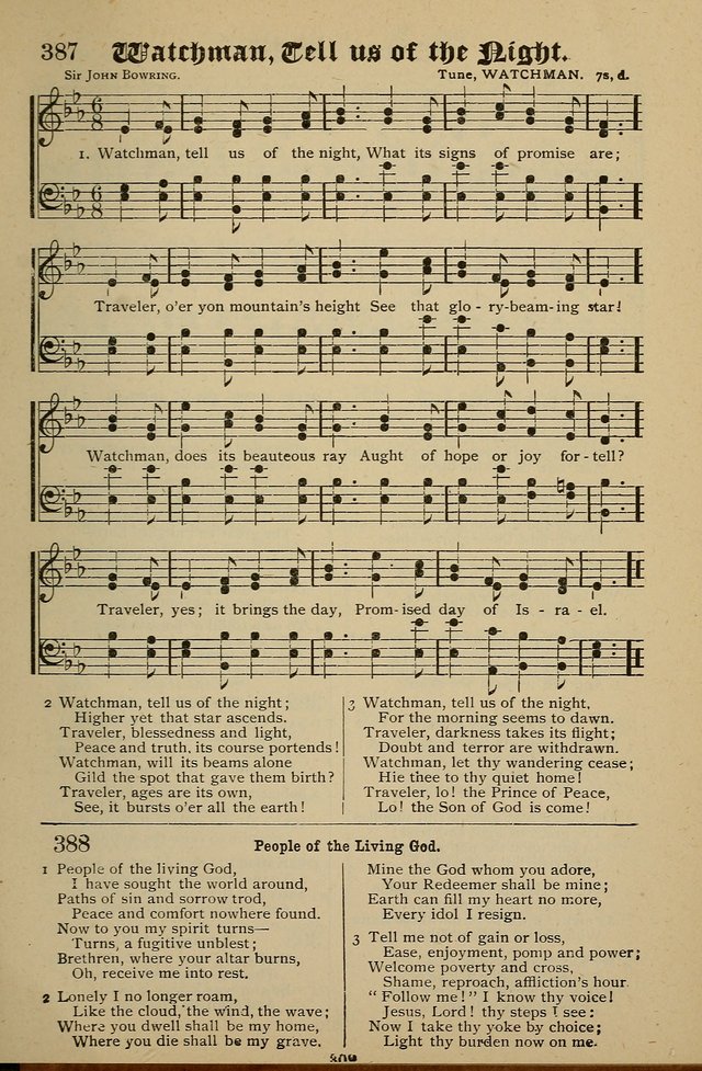Living Hymns: for use in the Sabbath School, Christian Endeavor Meetings, the church & home page 309