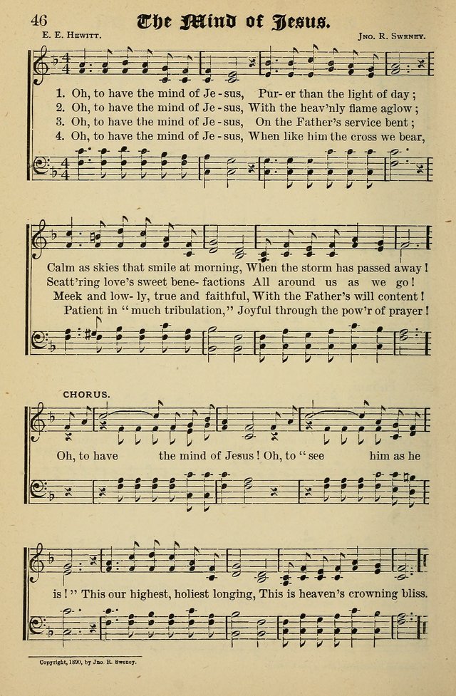 Living Hymns: for use in the Sabbath School, Christian Endeavor Meetings, the church & home page 46