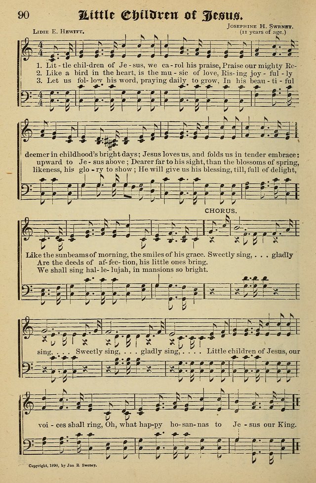 Living Hymns: for use in the Sabbath School, Christian Endeavor Meetings, the church & home page 90