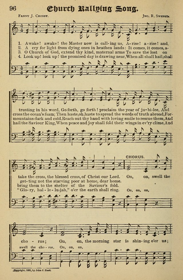 Living Hymns: for use in the Sabbath School, Christian Endeavor Meetings, the church & home page 96