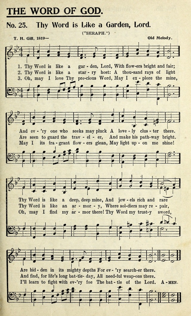 Living Hymns: the small hymnal: a book of worship and praise for the developing life page 25