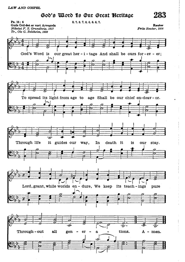The Lutheran Hymnal page 465