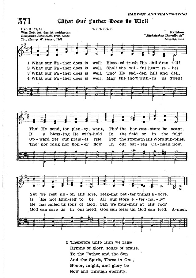 The Lutheran Hymnal page 742