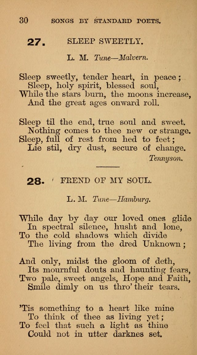 The Liberal Hymn Book: a collection of liberal songs adapted to popular tunes. For use in liberal leagues and other meetings, and in liberal homes page 30