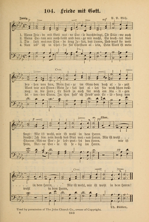 Lobe den Herrn!: eine Liedersammlung für die Sonntagschul- und Jugendwelt page 111
