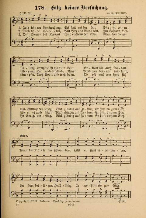 Lobe den Herrn!: eine Liedersammlung für die Sonntagschul- und Jugendwelt page 191