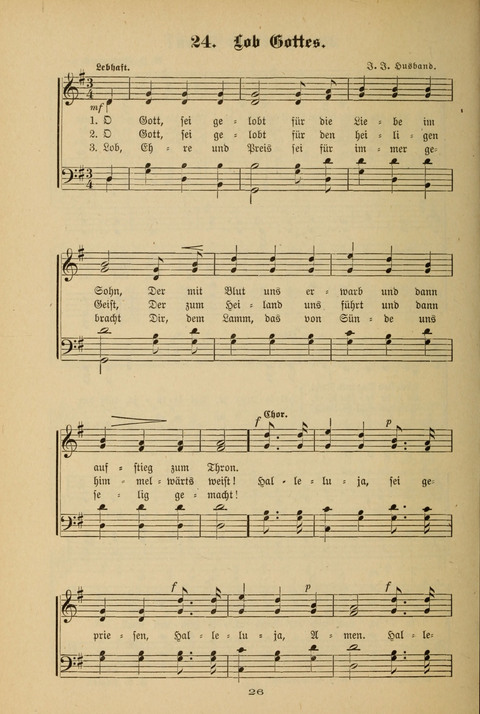 Lobe den Herrn!: eine Liedersammlung für die Sonntagschul- und Jugendwelt page 24