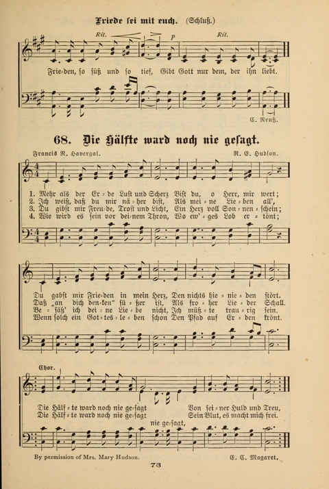Lobe den Herrn!: eine Liedersammlung für die Sonntagschul- und Jugendwelt page 71