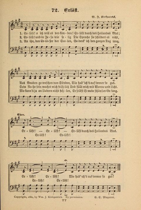 Lobe den Herrn!: eine Liedersammlung für die Sonntagschul- und Jugendwelt page 75