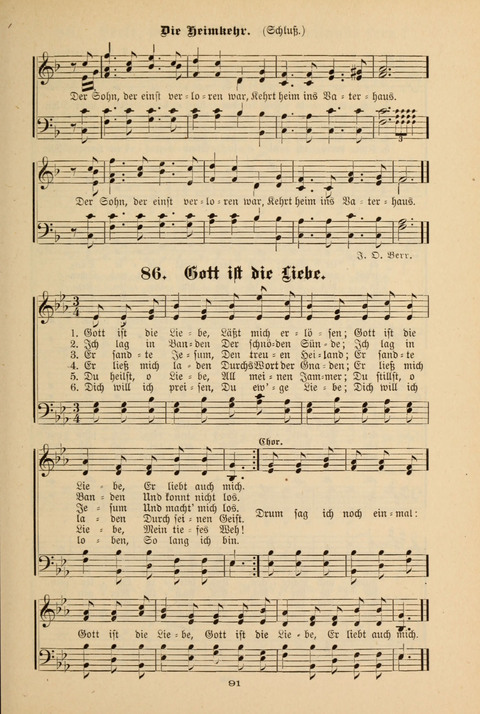 Lobe den Herrn!: eine Liedersammlung für die Sonntagschul- und Jugendwelt page 89