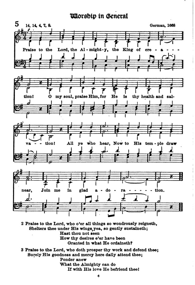 The Lutheran Hymnary page 105