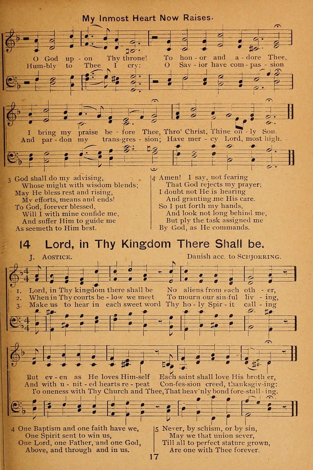 Lutheran Hymnal for the Sunday School page 17
