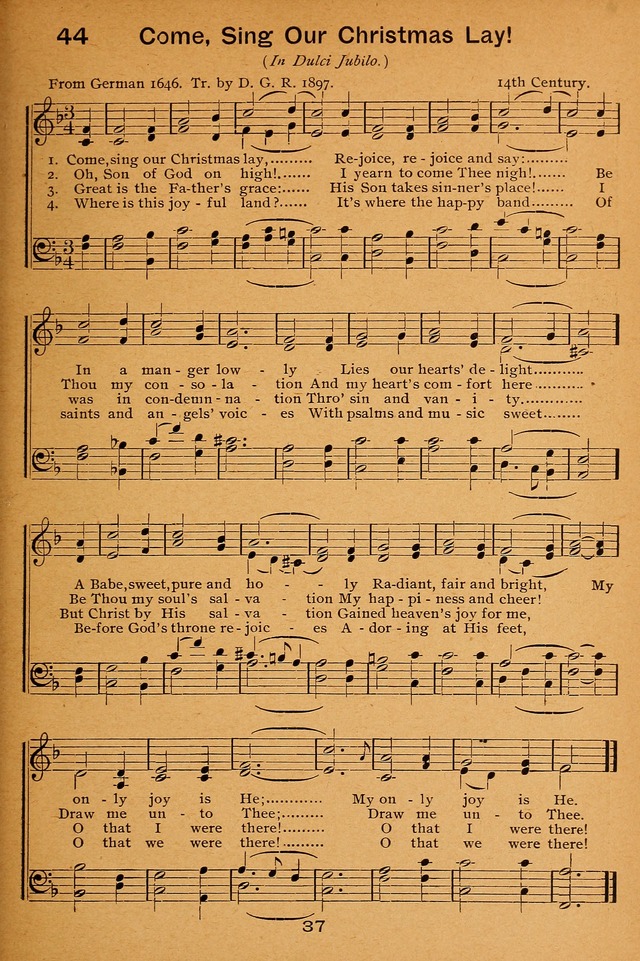 Lutheran Hymnal for the Sunday School page 37