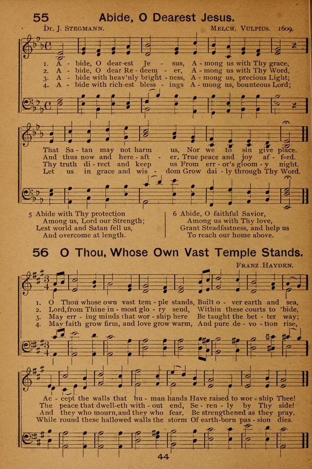 Lutheran Hymnal for the Sunday School page 44