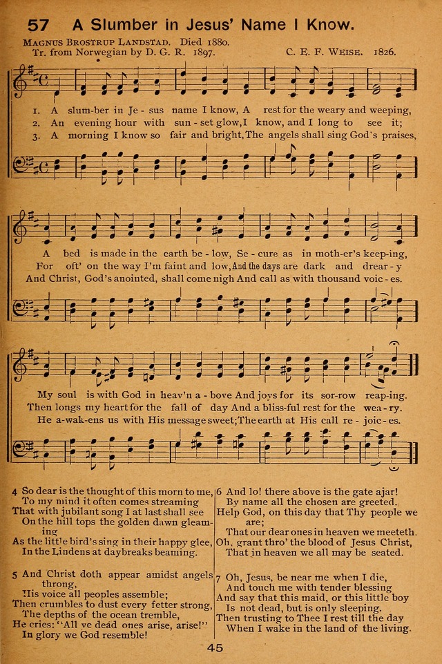 Lutheran Hymnal for the Sunday School page 45