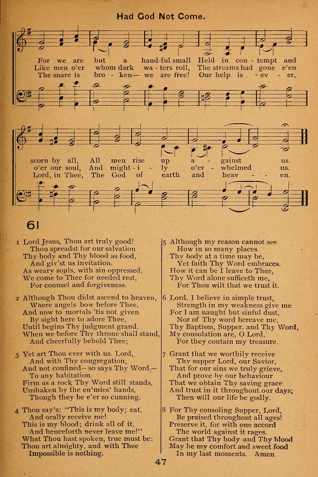 Lutheran Hymnal for the Sunday School page 47