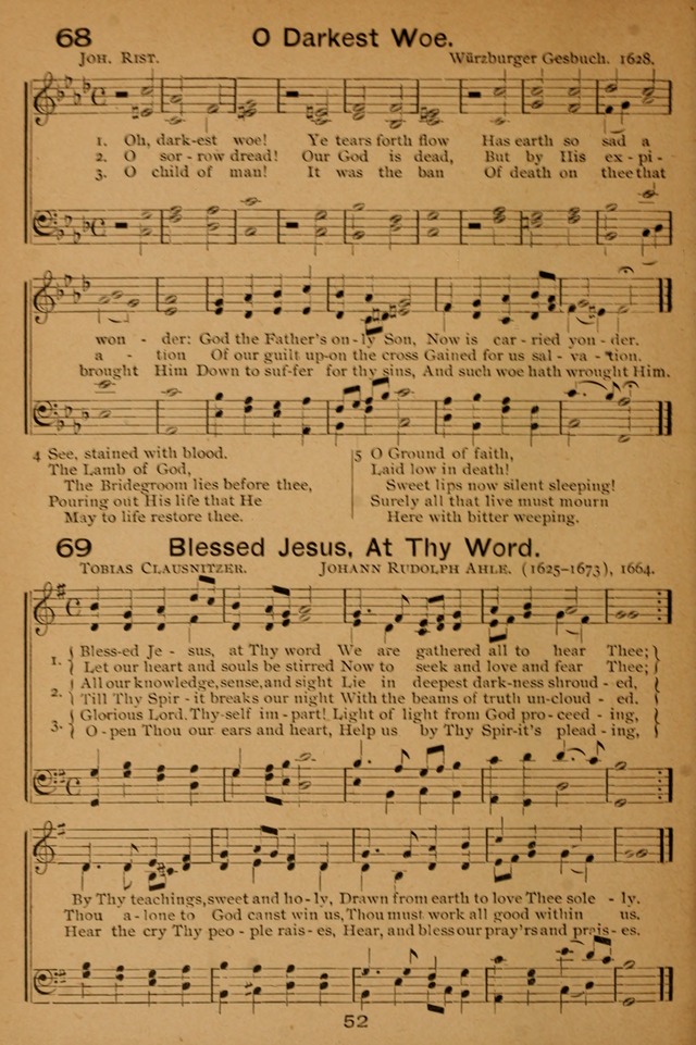 Lutheran Hymnal for the Sunday School page 52