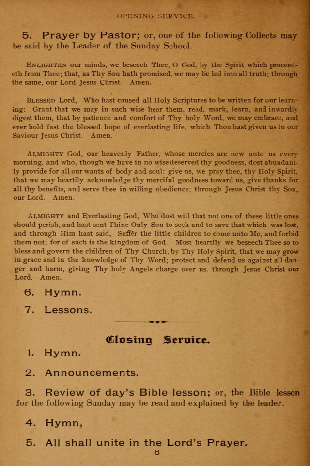 Lutheran Hymnal for the Sunday School page 6