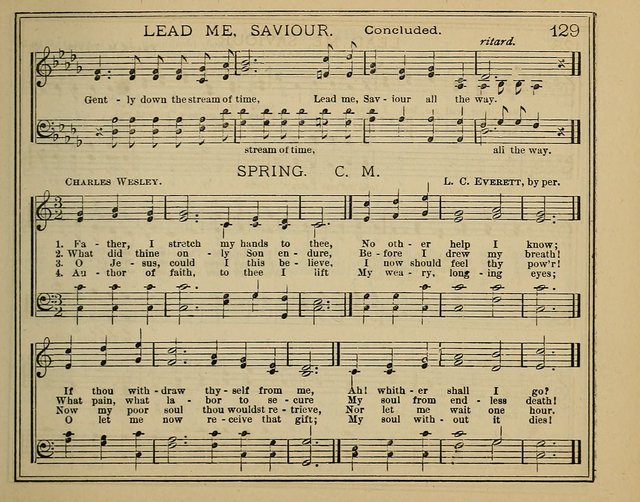 Light and Life: a collection of new hymns and tunes for sunday schools, prayer meetings, praise meetings and revival meetings page 129