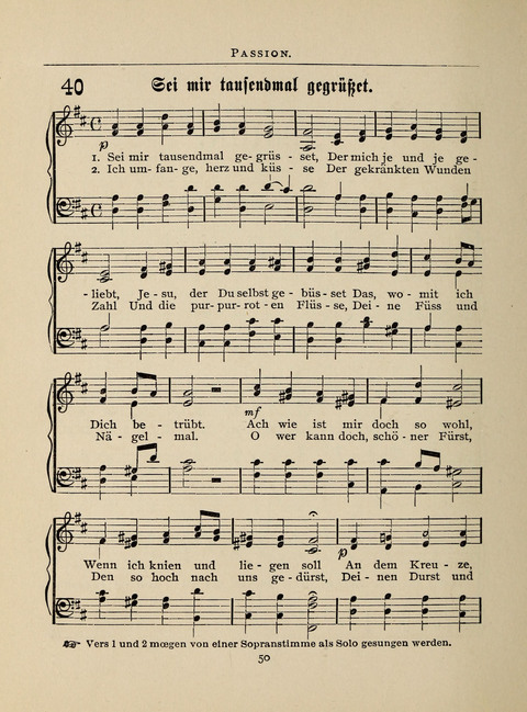Liederlust: Altes und Neues für Muntere Sänger in Kirche, Schule und Haus page 50