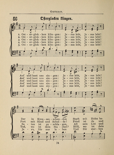 Liederlust: Altes und Neues für Muntere Sänger in Kirche, Schule und Haus page 74