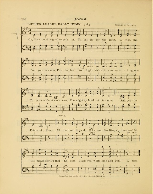 Luther League Hymnal page 115