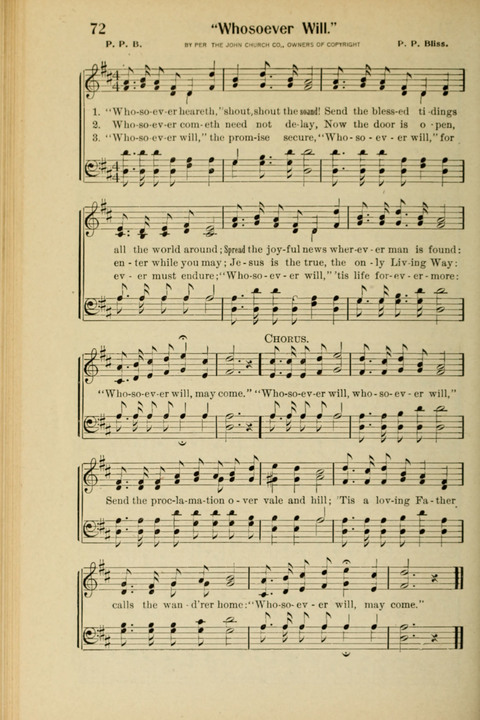 Light and Life Songs No. 2 page 72