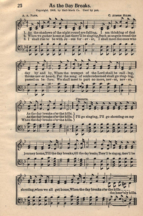 Light and Life Songs No. 3 page 25