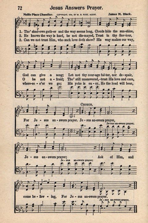 Light and Life Songs No. 3 page 72